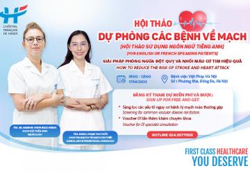Hội thảo Dự phòng các bệnh về mạch (Hội thảo sử dụng ngôn ngữ tiếng Anh)